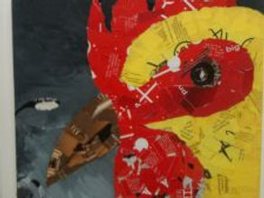 Final Day; Mixed Media course. Final chicken.