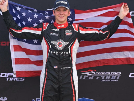 Jace Denmark wins dramatic Race 2 Toronto Grand Prix in the USF2000 Championship