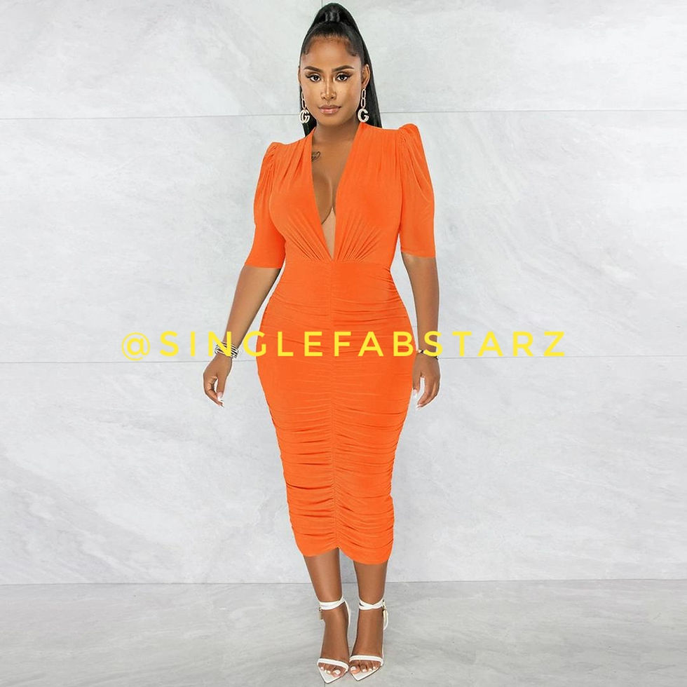 Thumbnail: STORMI ORANGE DRESS