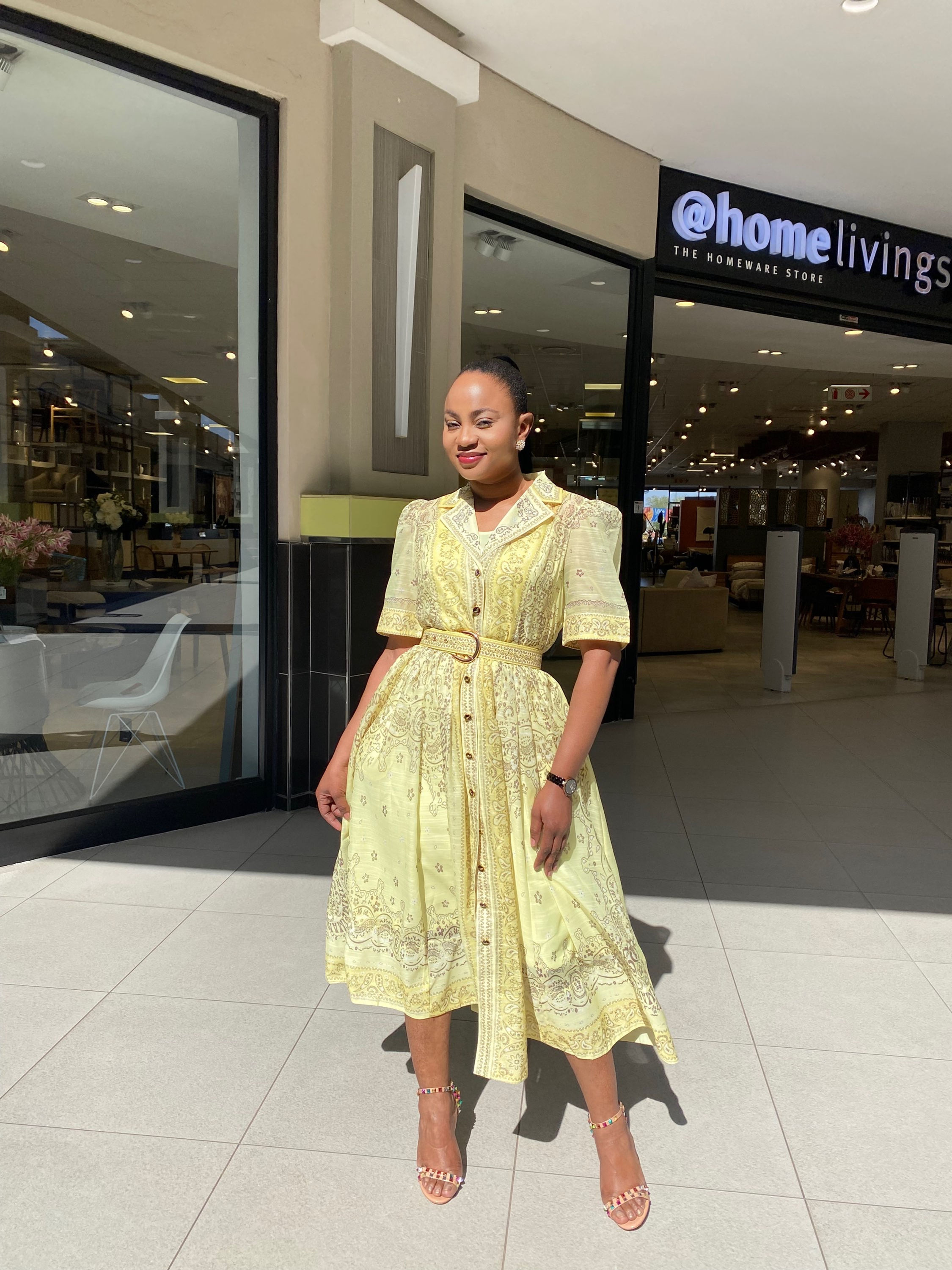 RUAN YELLOW LUXE DRESS