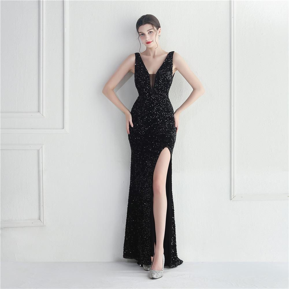 BENA BLACK SEQUIN DRESS