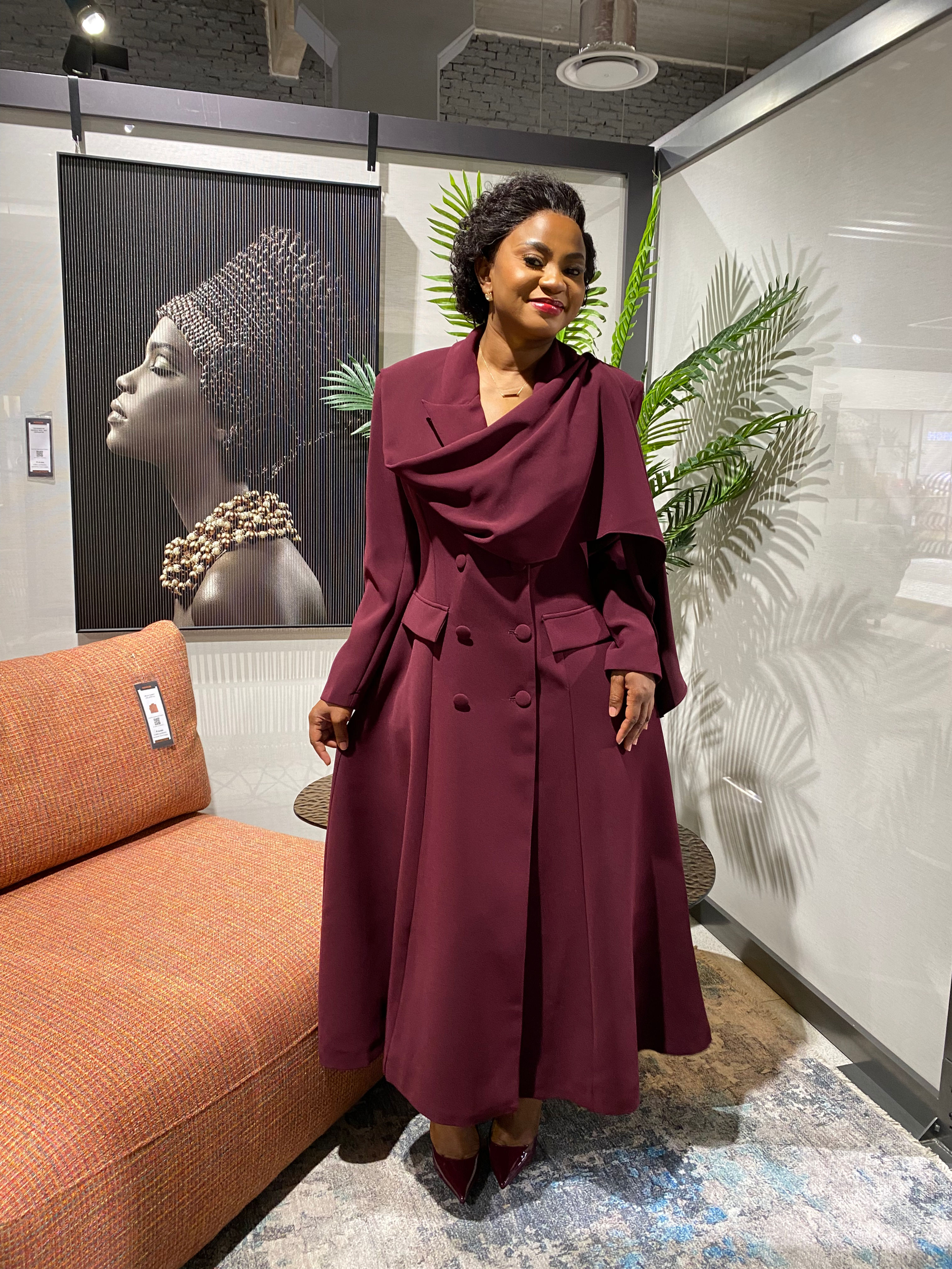 ZURI LUXE COAT DRESS