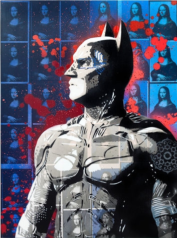 New Blood Pop Brad Novak Urban Art Street Art Graffiti Batman