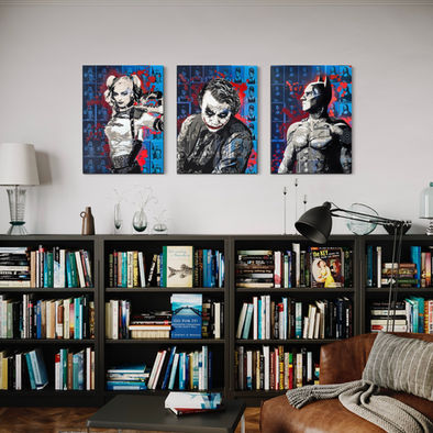 New Blood Pop Brad Novak Urban Art Street Art Graffiti Superheroes Batman Joker Harley Quinn