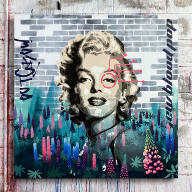 New Blood Pop Brad Novak Urban Art Street Art Graffiti Marilyn Monroe