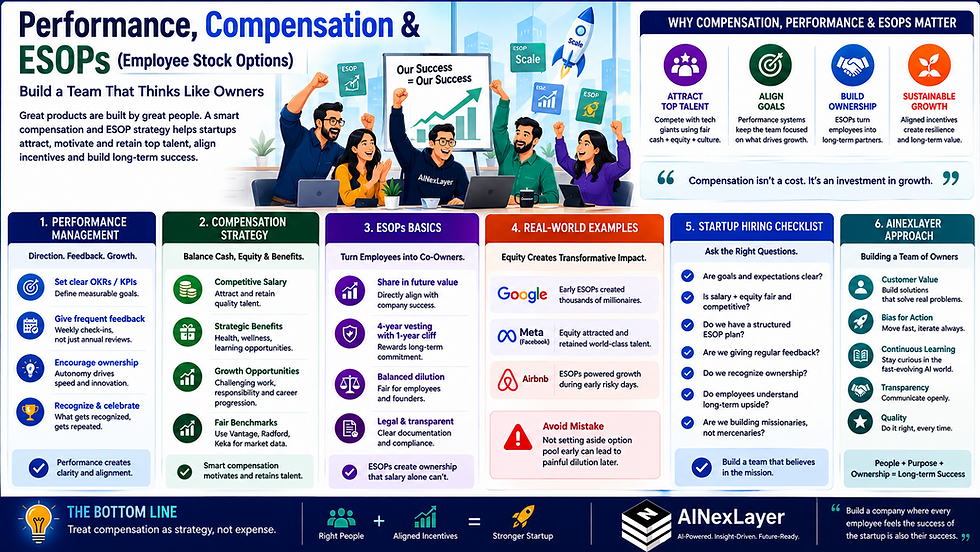 Performance, Compensation & ESOPs: Building a Team That Thinks Like Owners