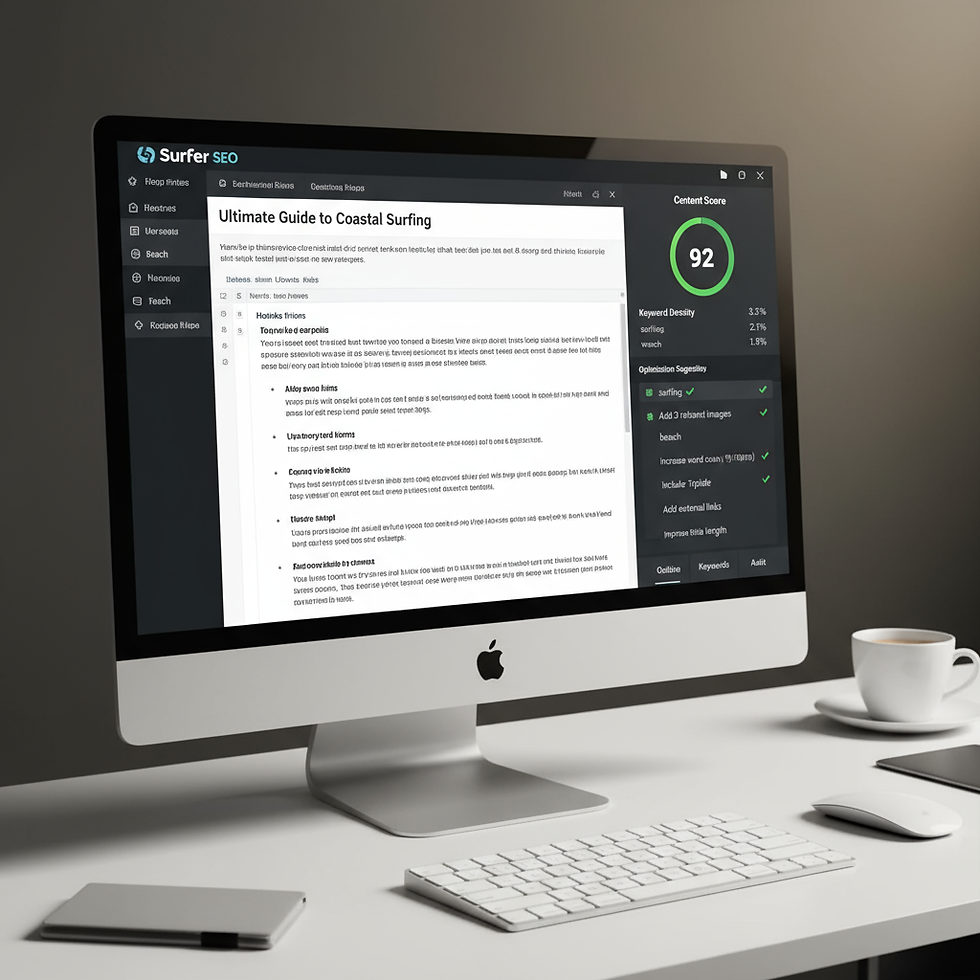 Surfer Content Editor: Real-time optimization guidance for ranking in Google and AI search