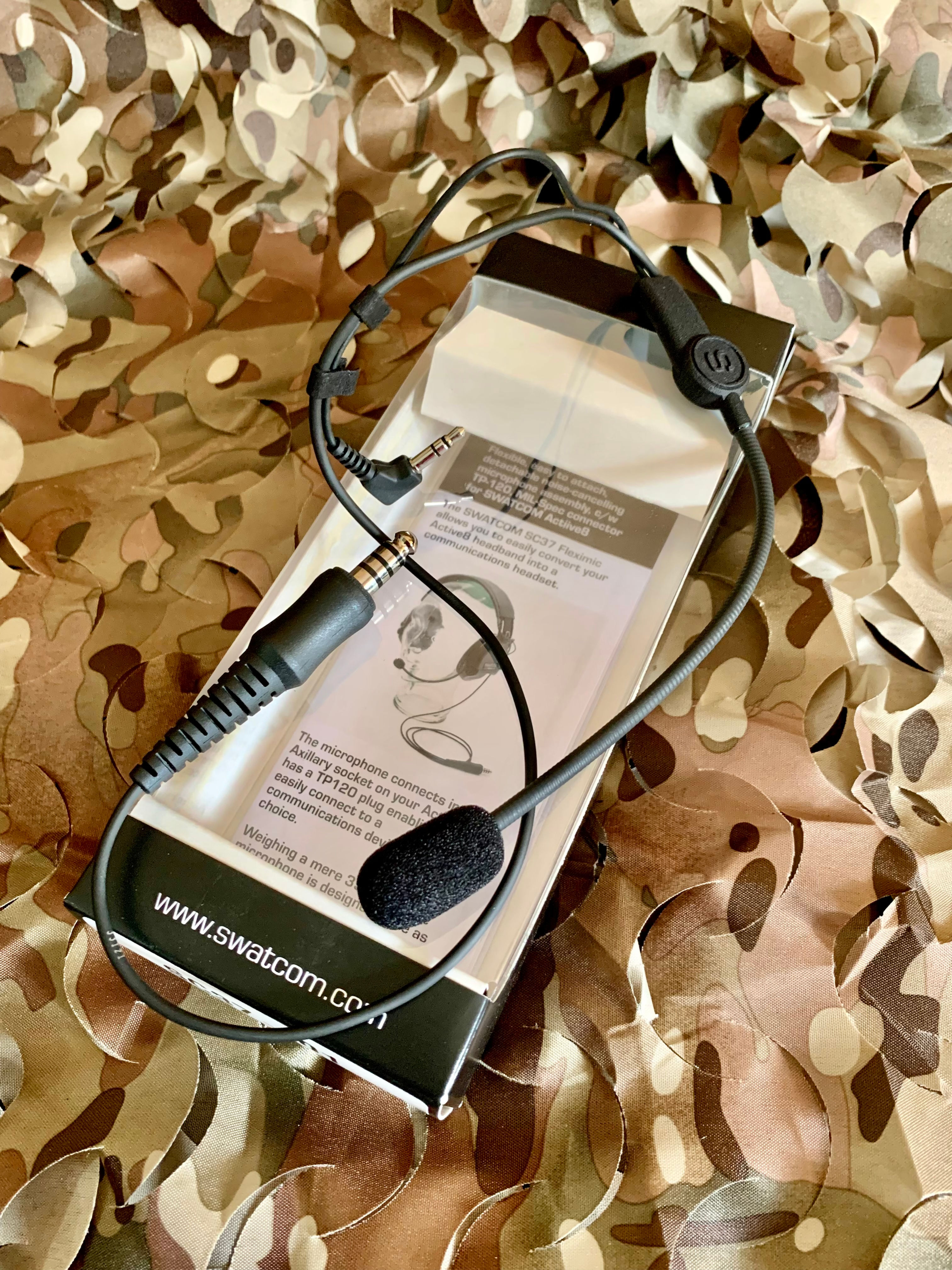 SWATCOM SC37 Fleximic, detachable noise-cancelling mic