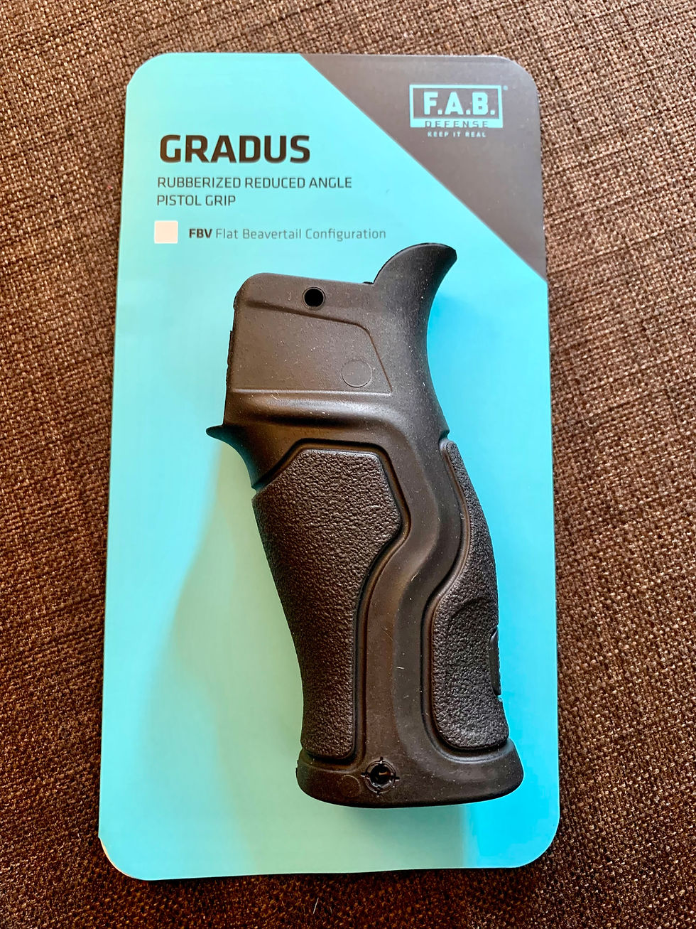 F.A.B. GRADUS Rubberized Reduced Angle Ergonomic Pistol Grip