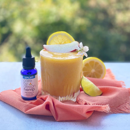 Refreshing And Energizing, This Citrus Peach CBD Smoothie Will Brighten Up Your Morning