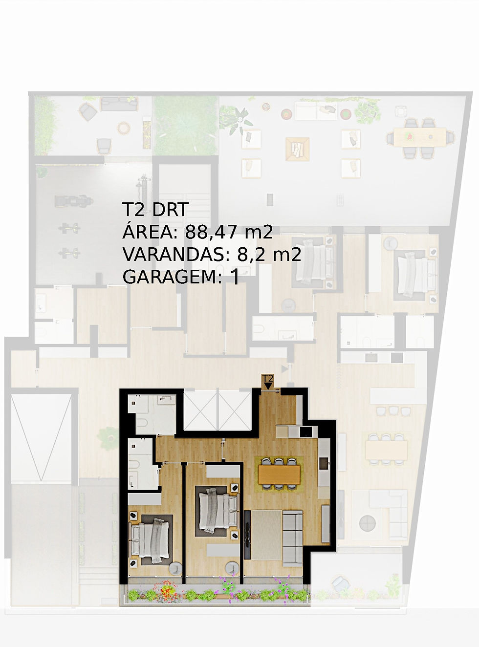 T2 DRT