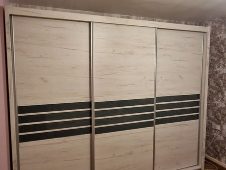 Assembled 3 sliding door wardrobe 👌😊😊