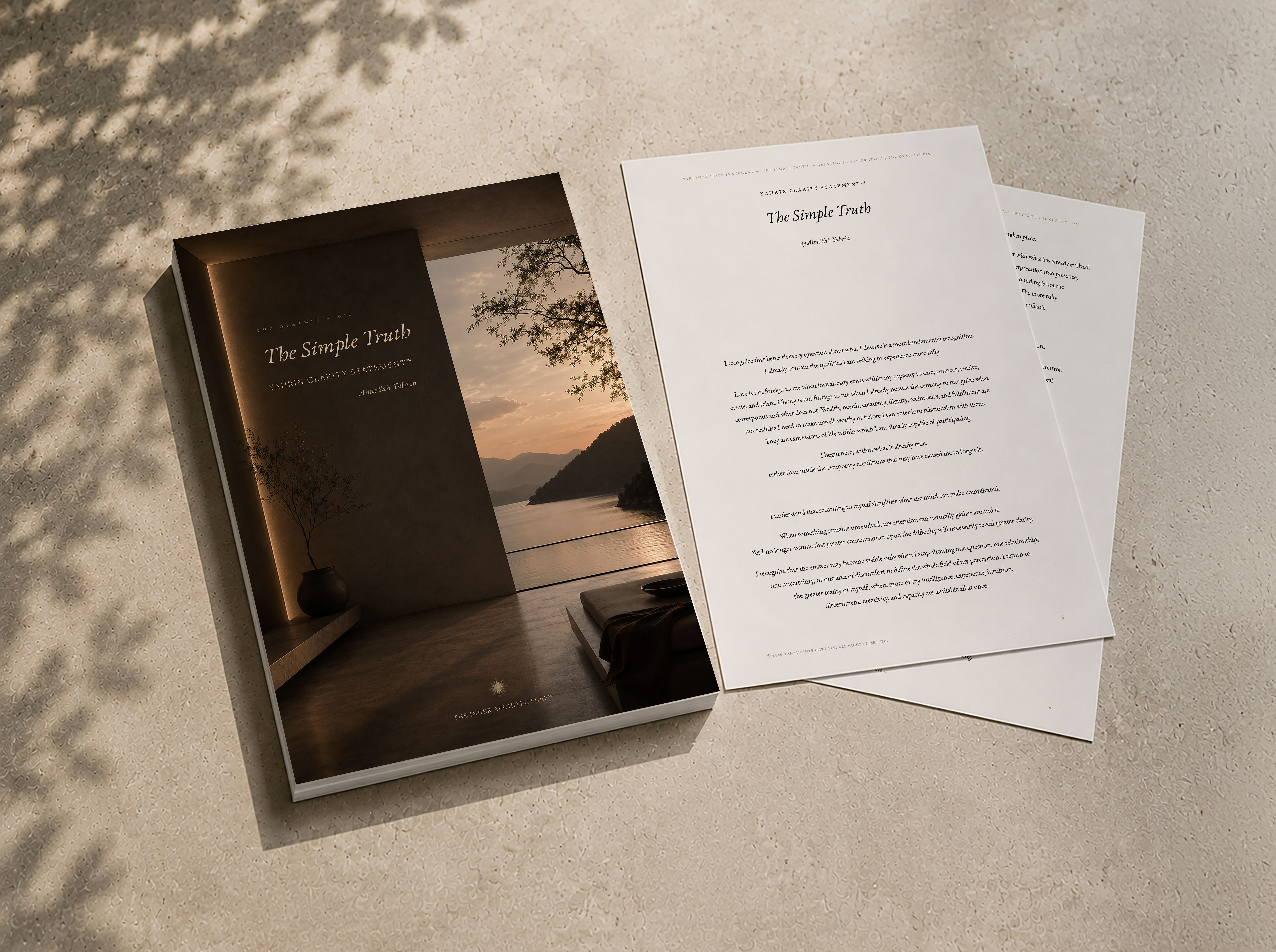 The Simple Truth — Yahrin Clarity Statement™ | D015