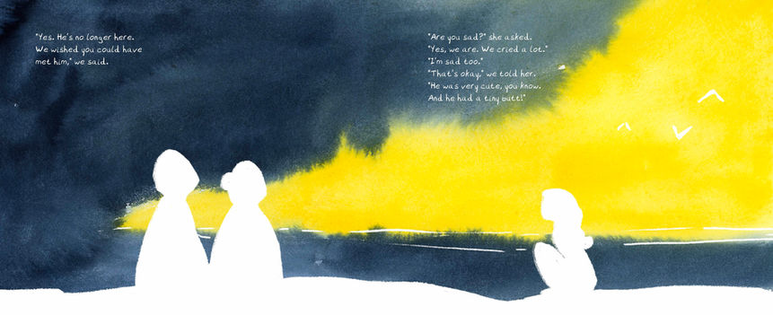 Stunning watercolour spread for the picture book Theo Was A Good Boy.