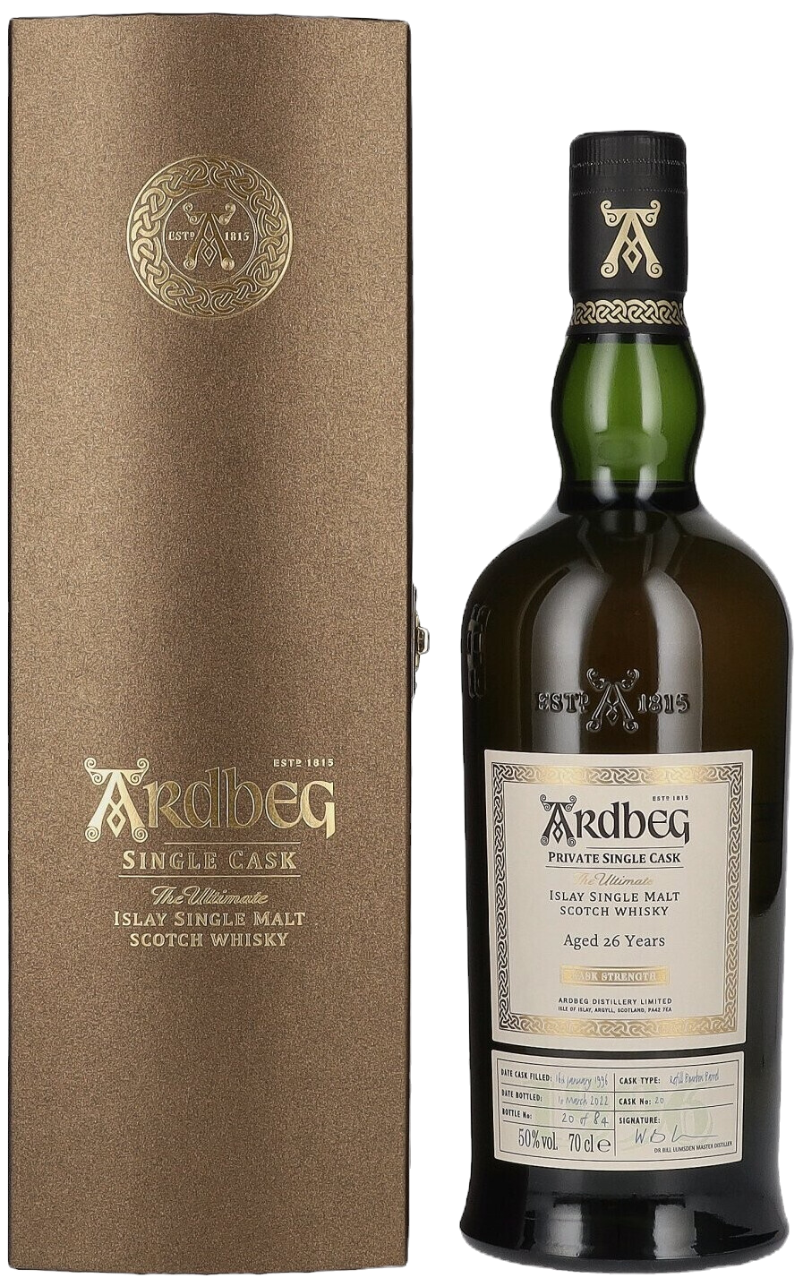 Islay Single Malt Scotch Whisky The Ultimate Private Single Cask 26 anni - Ardbeg