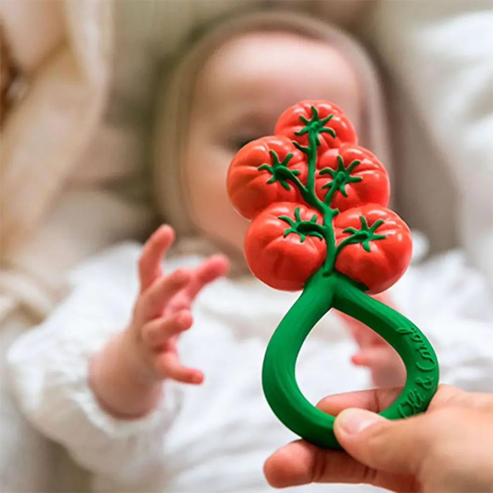 Thumbnail: Oli & Carol Tomato Rattle Toy