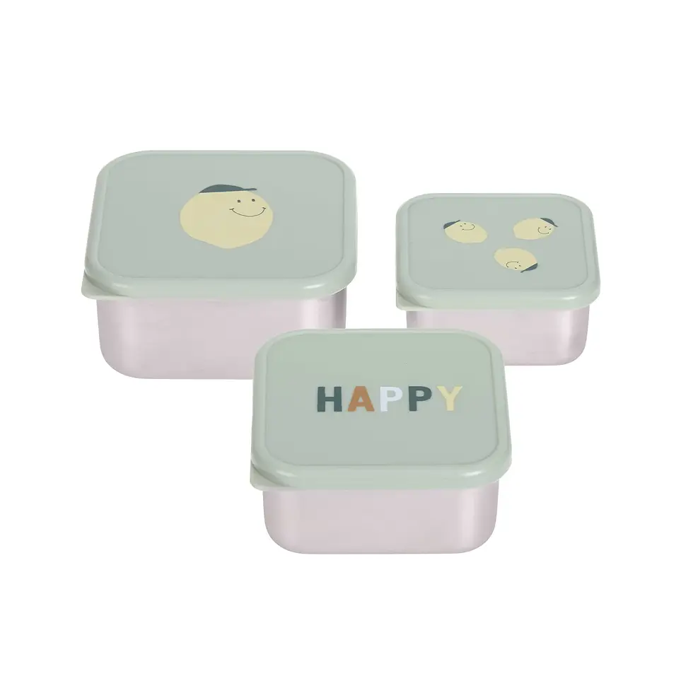 Thumbnail: Lassig Snackbox 3 Pcs Stainless Steel