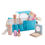 Thumbnail: Front view of the PlanToys Makeup Set including a blue cotton bag and several makeup items and tools