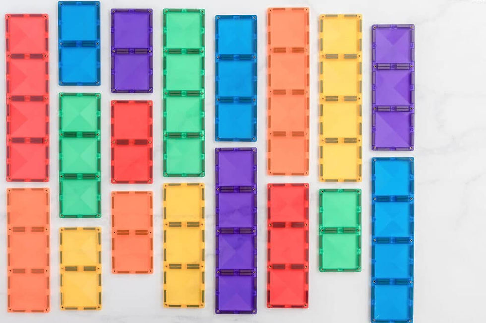 Thumbnail: Connetix Rainbow Rectangle Pack 18 Pieces
