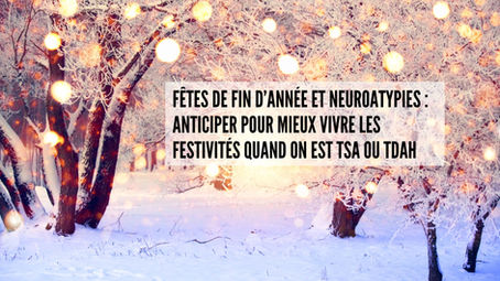 paysage enneigé avec guirlande lumineuse