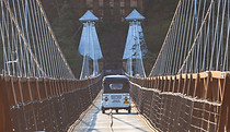 View across Puente de Occidente in Santa Fe de Antioquia, one of Antioquia’s historic landmarks.