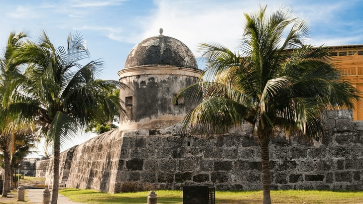 Historic San Felipe fortress in Cartagena, one of Colombia’s most important colonial landmarks.
