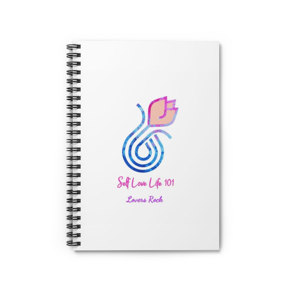 Self Love Life 101 Spiral Notebook - Ruled Line