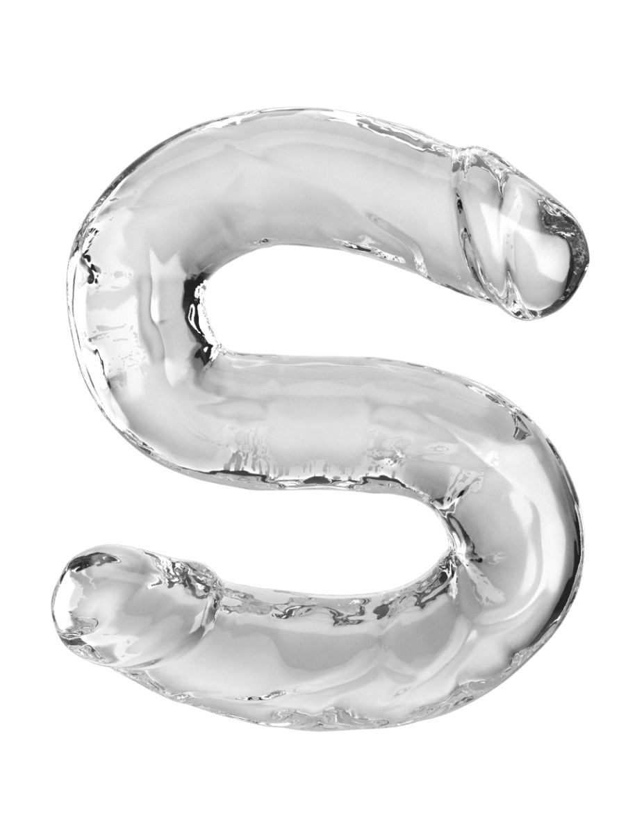 Thumbnail: King Cock Clear | 18" Double Dildo | Clear