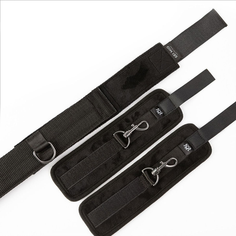 Thumbnail: SEI MIO - Spread the Love - Ankle Spreader Bar with Wrist Cuffs