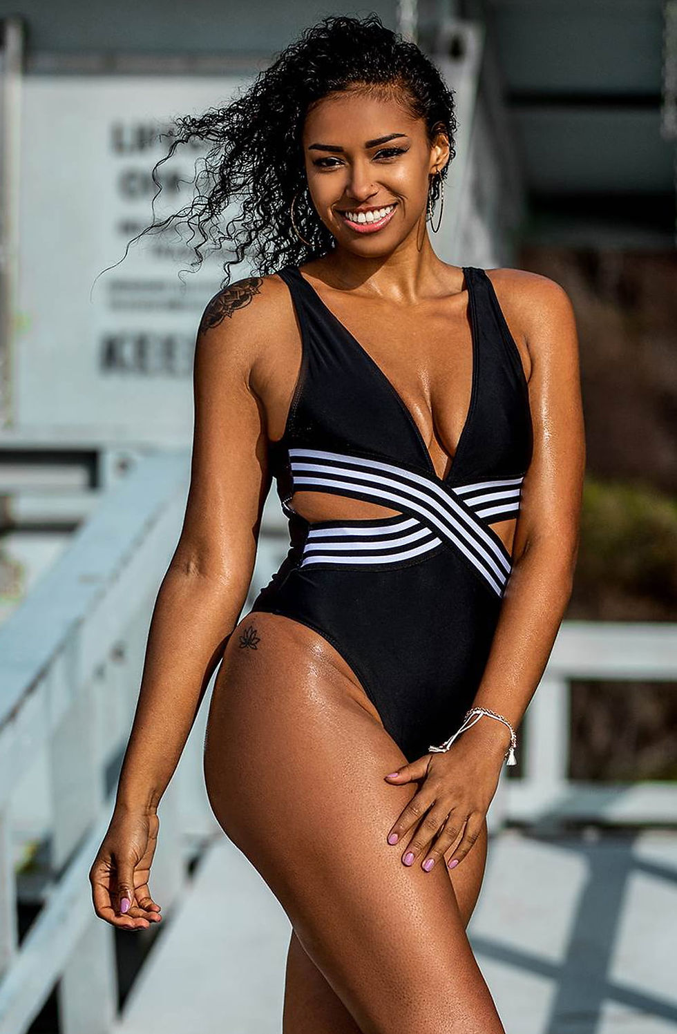 Thumbnail: YesX YX980 One Piece Swimsuit Black