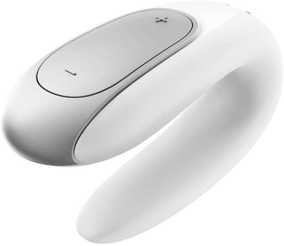 Thumbnail: Satisfyer App Enabled Double Fun - White Couples Toy
