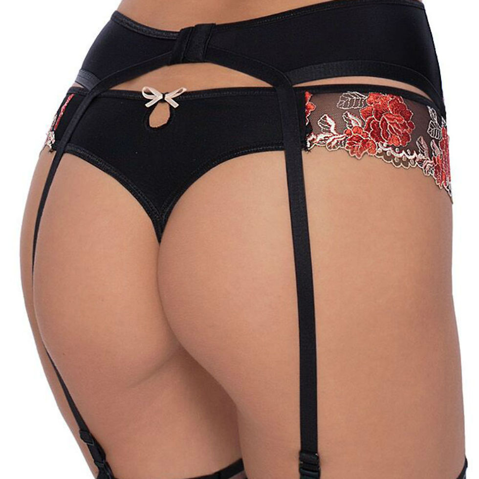 Thumbnail: Roza Natali Black Thong