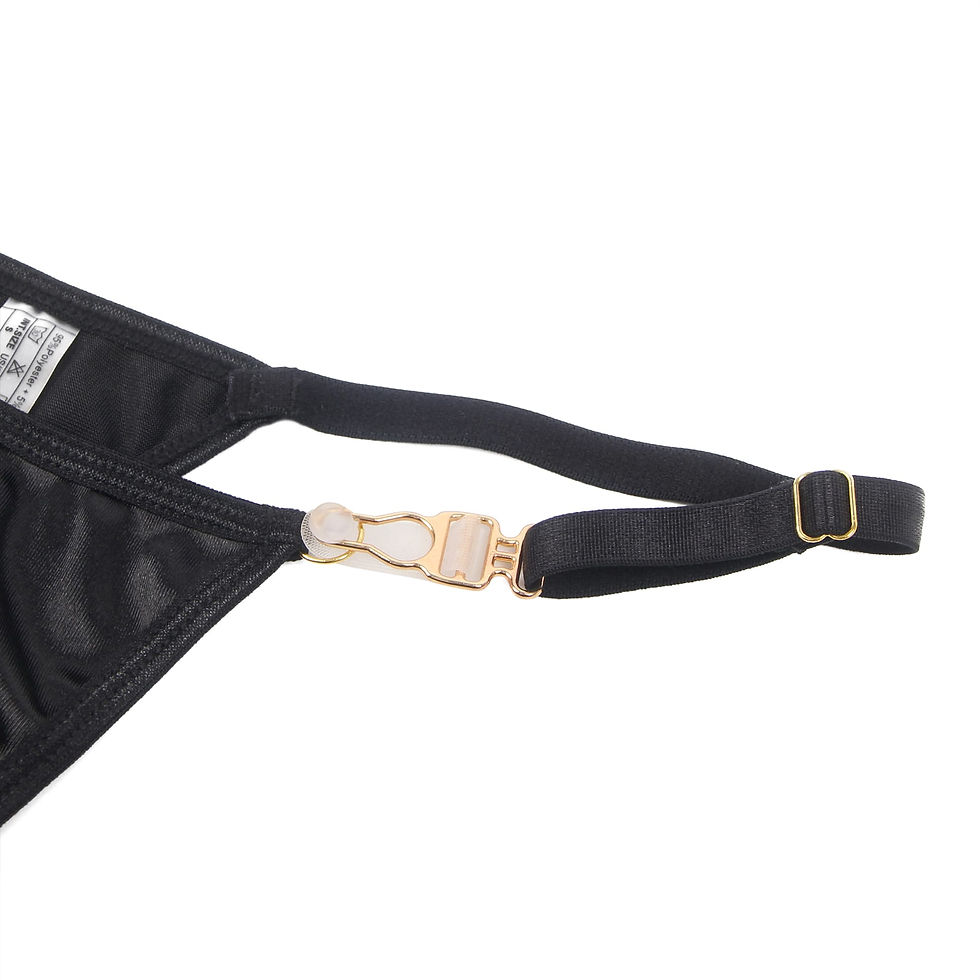 Thumbnail: YesX YX871Q Hollow Cut Halter Bra Set