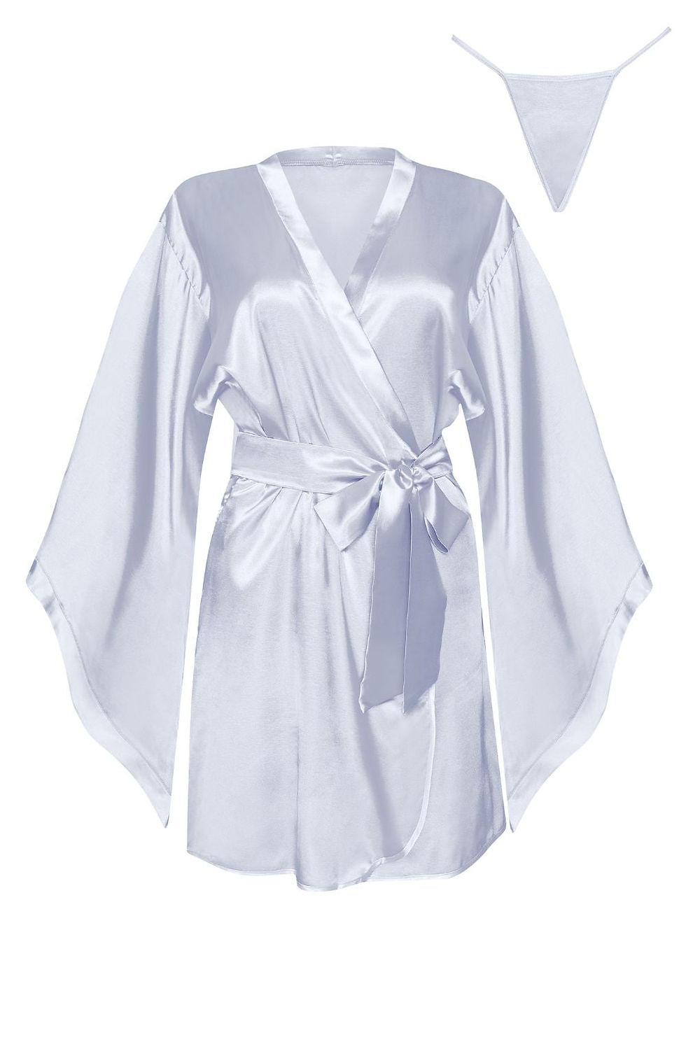 Thumbnail: Beauty Night BN6665 Samira Peignoir Silver
