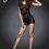 Thumbnail: YesX YX631 2pc Dress & Thong Black
