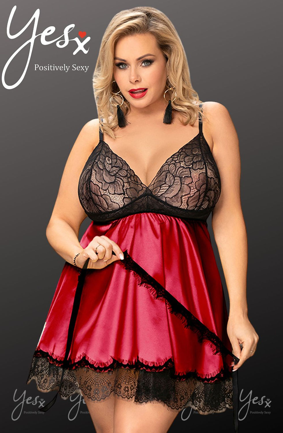 Thumbnail: YesX YX832Q Babydoll & Blindfold