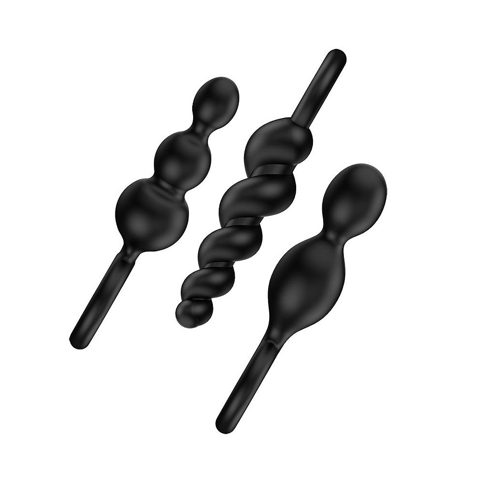 Thumbnail: Satisfyer Butt Plugs (Black set of 3)