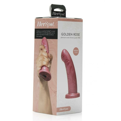 Thumbnail: Fleshlight HerSpot Dildos Golden Rose - Medium