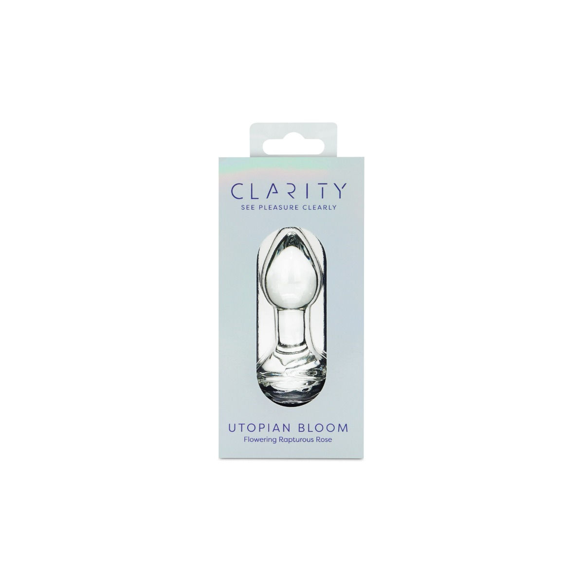 Clarity - Glass Dildo - Utopian Bloom - Butt Plug