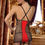 Thumbnail: Beauty Night BN6415 Heather Chemise Black/Red