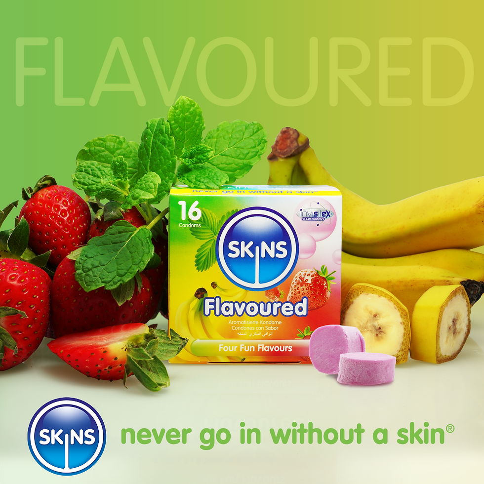 Thumbnail: Skins Condoms Flavours Cube 16 Pack