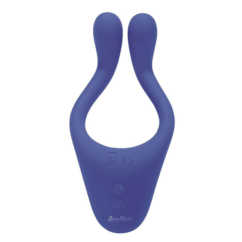 Thumbnail: Doppio 2.0 Couples Vibrator with wireless remote control - Blue