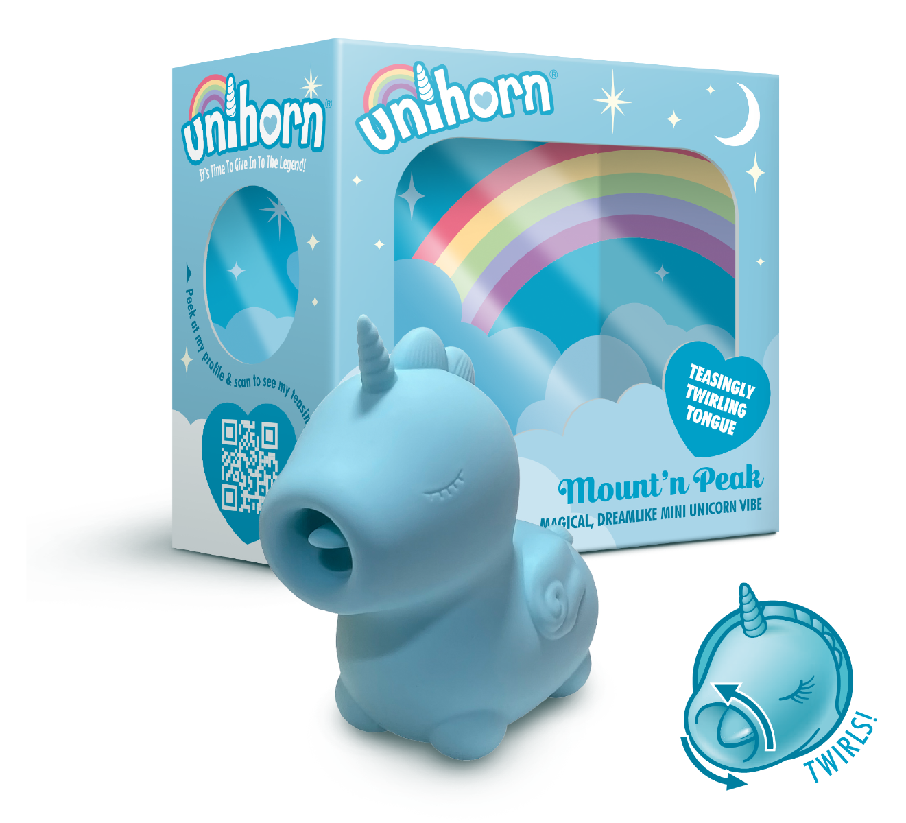 Unihorn - Mount'n Peak (The Pointy Tongued One) - Mini Vibrator