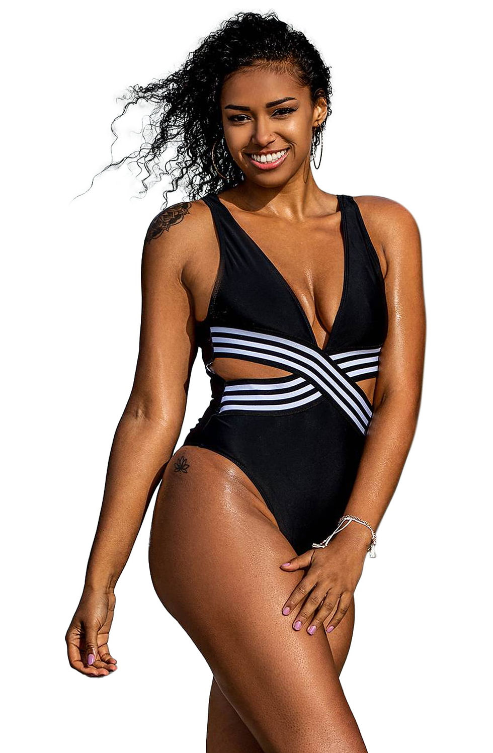 Thumbnail: YesX YX980 One Piece Swimsuit Black