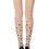 Thumbnail: Zohara "Queen Of Hearts" Powder Print Tights
