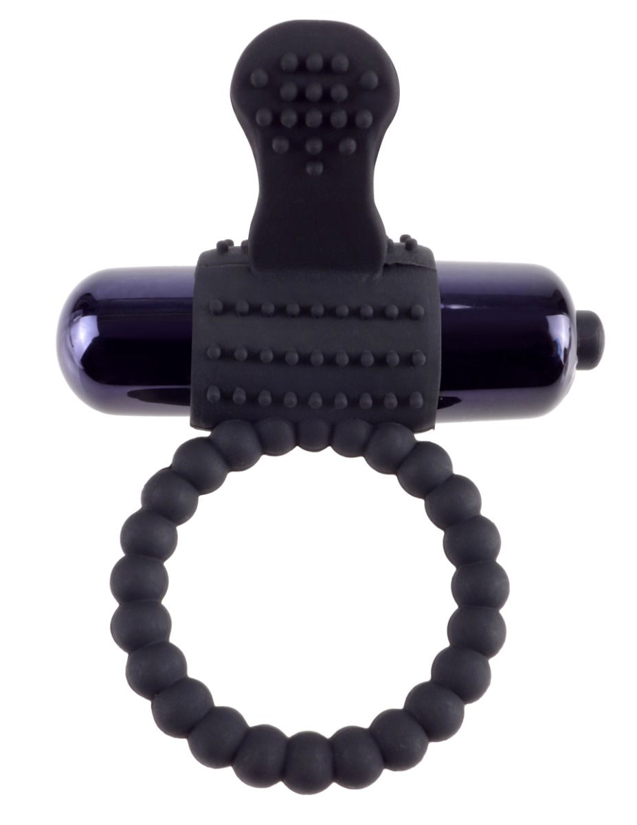 Thumbnail: Fantasy C-Ringz | Vibrating Silicone Super Ring | Black