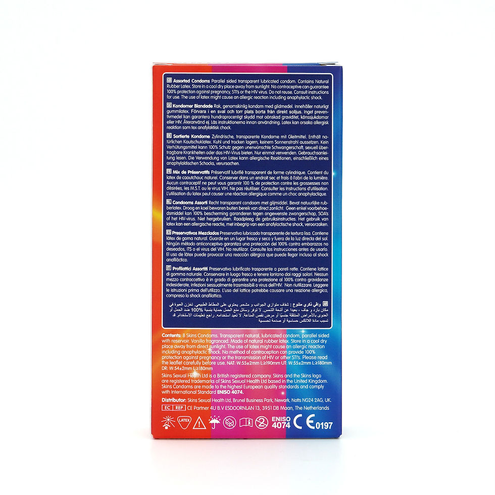 Thumbnail: Skins Condoms Assorted 8 Pack