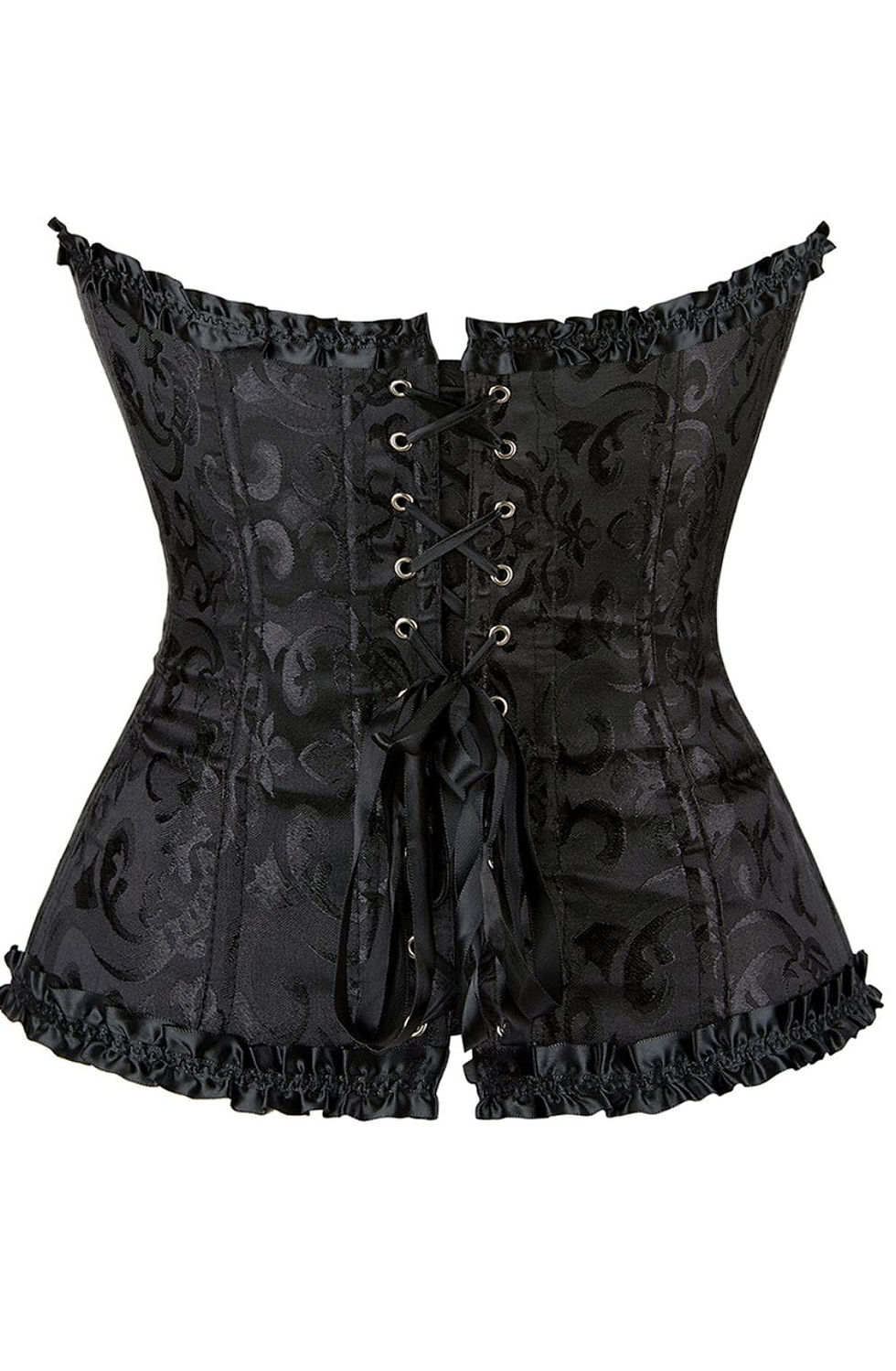 Thumbnail: YesX YX896 Vintage Corset Style Black