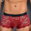 Thumbnail: YesX YX976 Mens Boxer Brief Red/Black