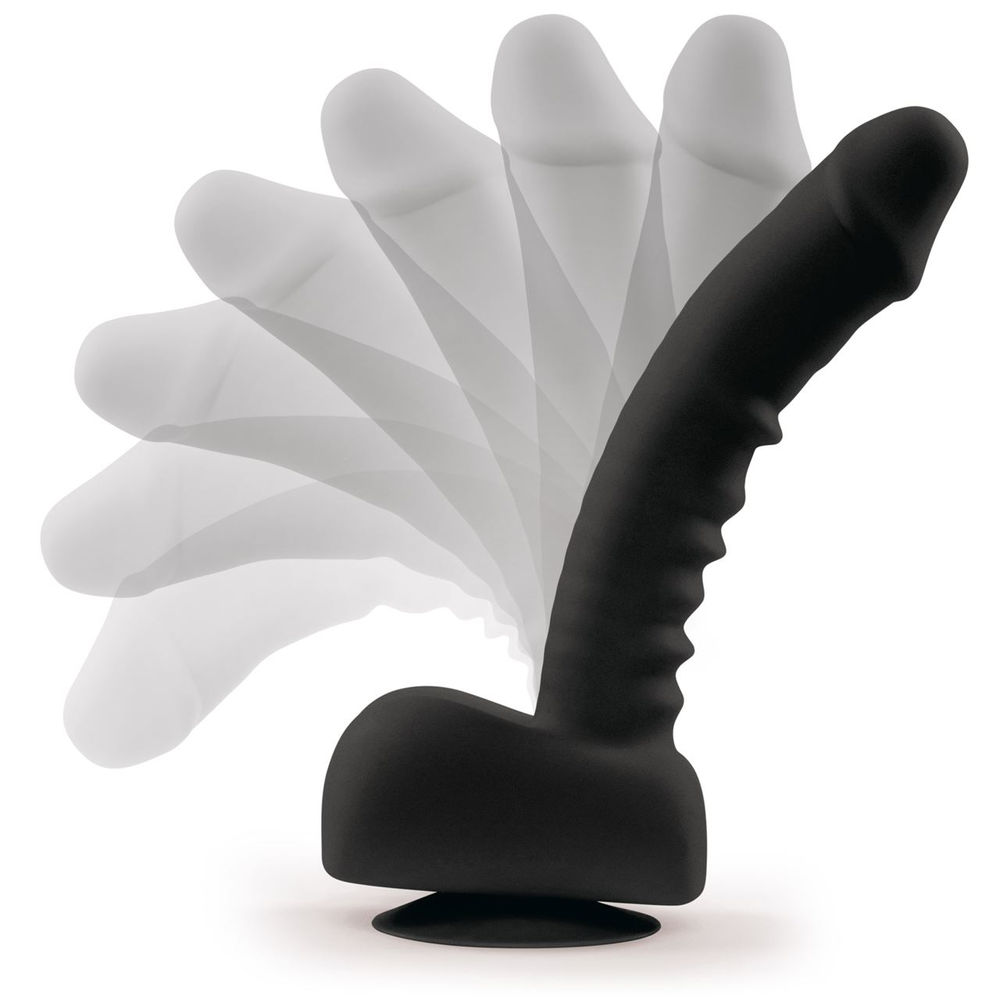 Uprize Vibrator Remote Control Rising 8 Inch Realistic Dildo Black
